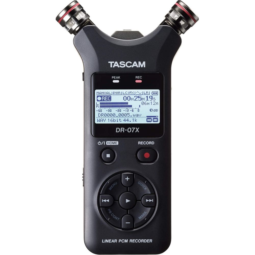 Gravador De Áudio Digital Tascam Dr-07X