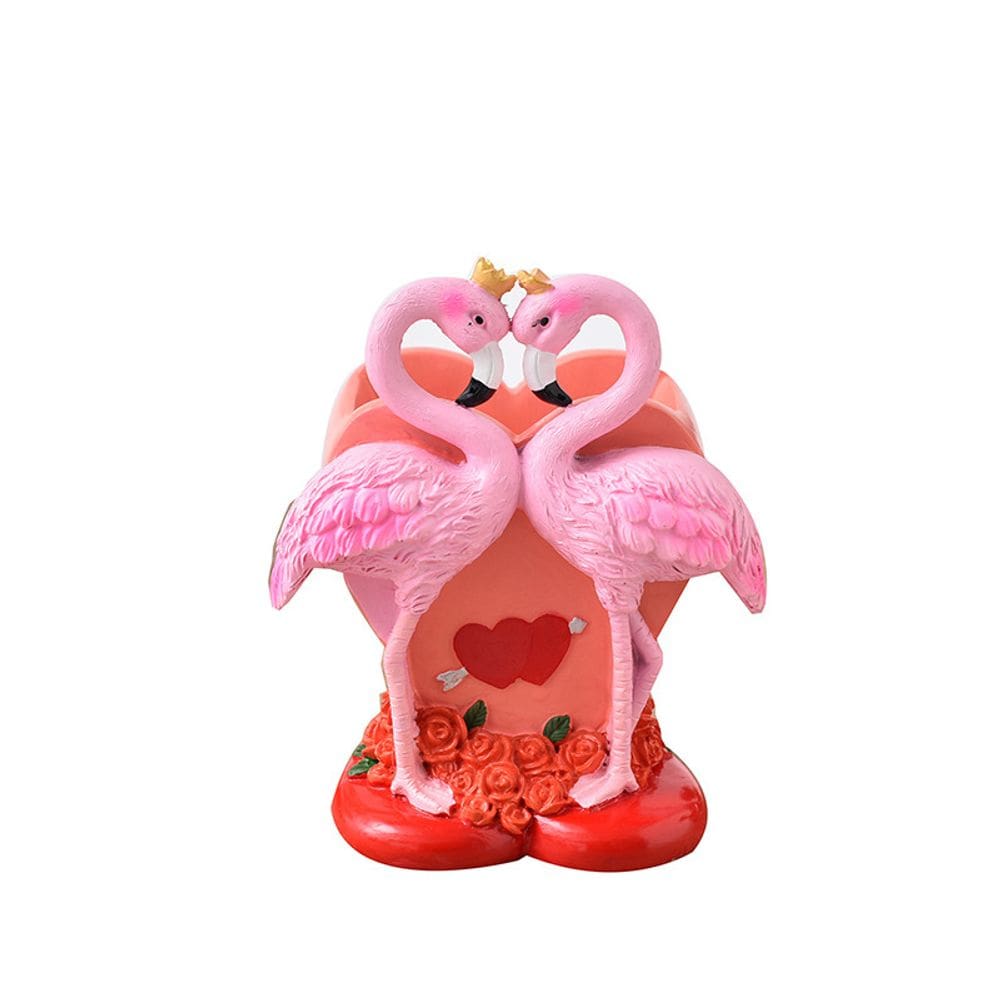 Porta-canetas Porta-lápis Pen Pot Desktop Organizer Flamingo
