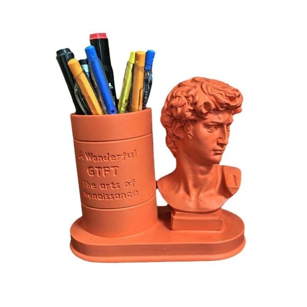Porta-canetas de resina Porta-lápis Pen Pot Desktop Organizer