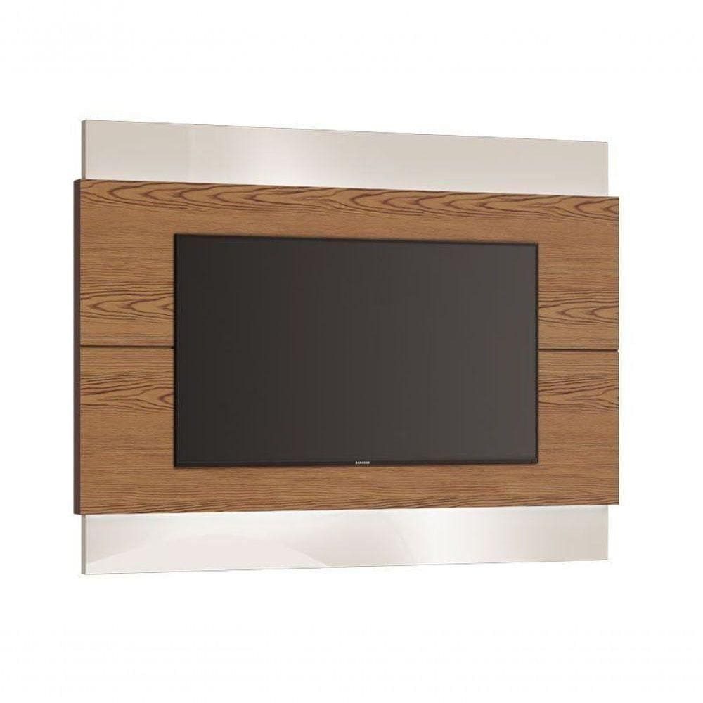 Painel Para Tv Classic Freijó Com Off White - Imcal Móveis