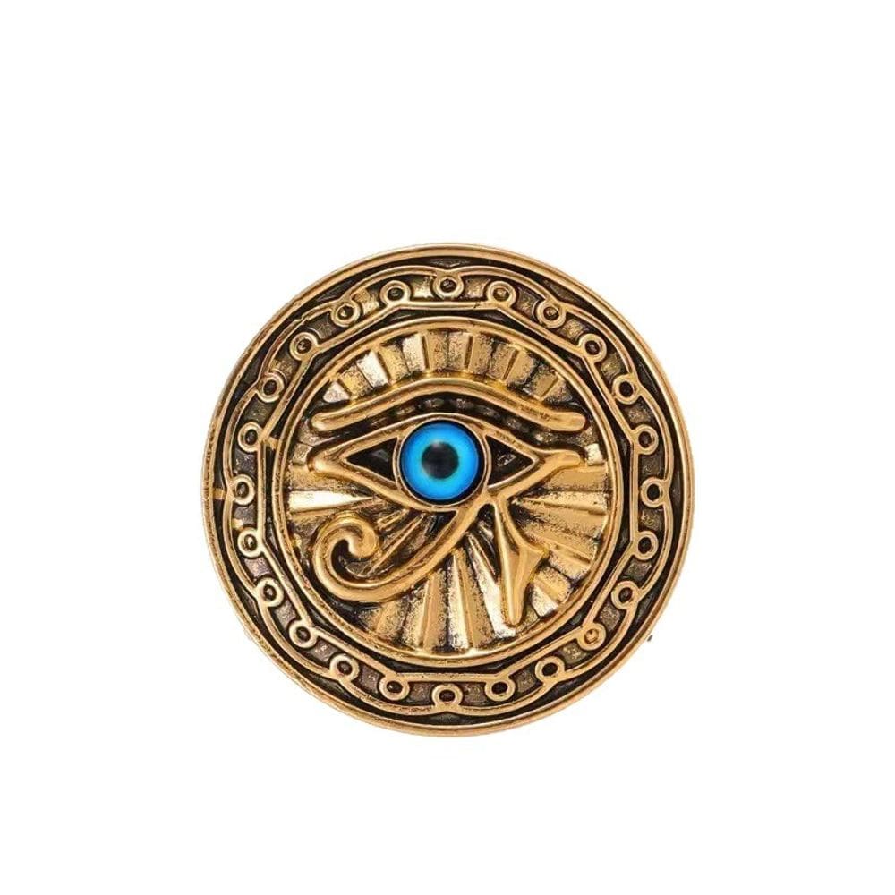 Broche Vintage Eye of Horus em estilo egípcio retrô