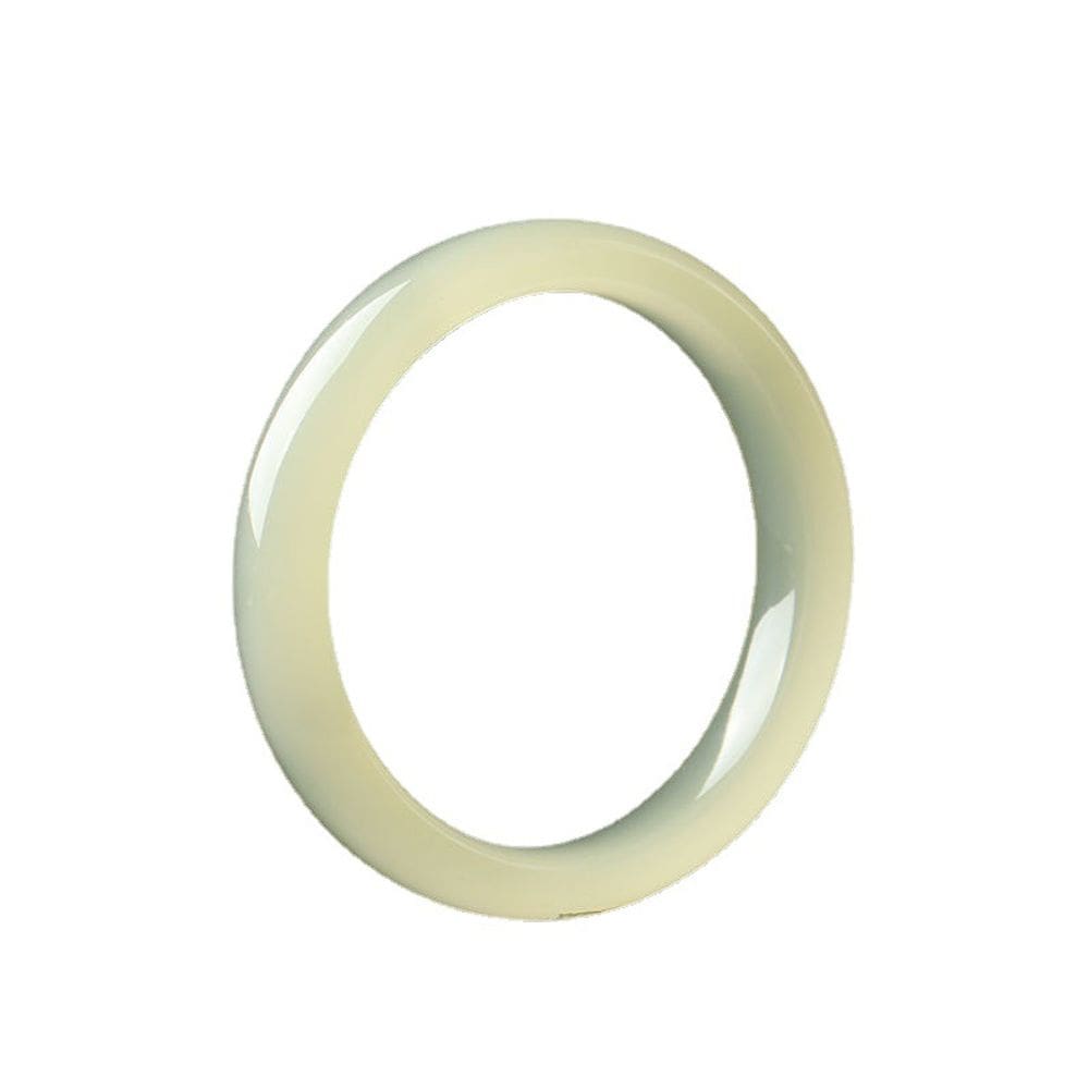 Pulseira Silky Ice Jade para mulheres, pulseira redonda polida