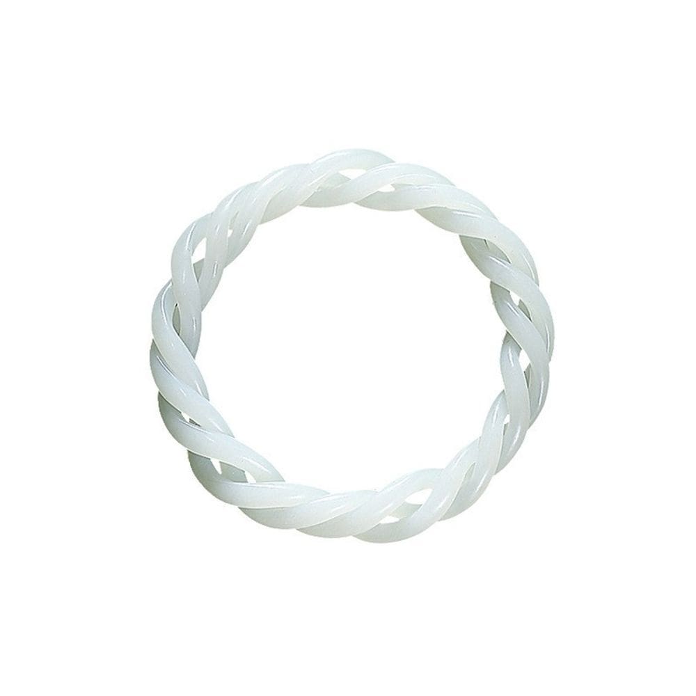 Pulseira Twisted White Nephrite Jade para mulheres 58-60mm