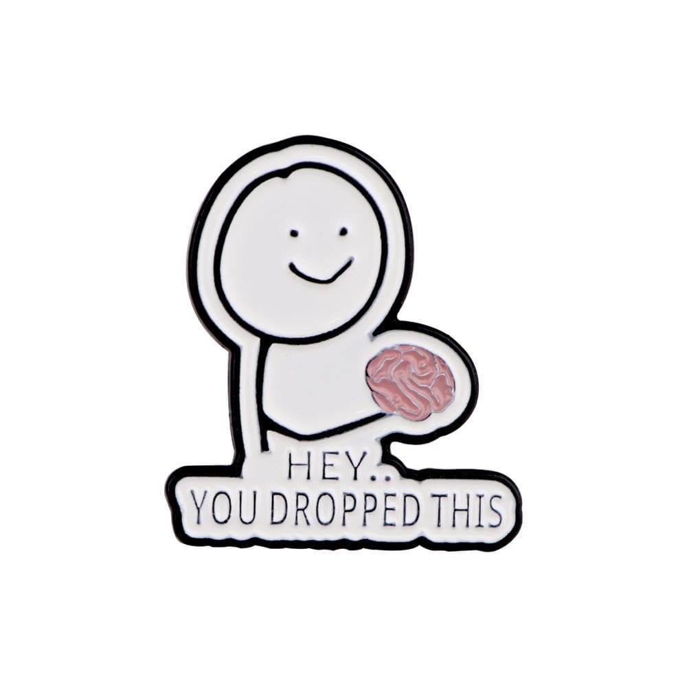 Esmalte engraçado do desenho animado Brooch Pin “Ei, você deixou cair isso”