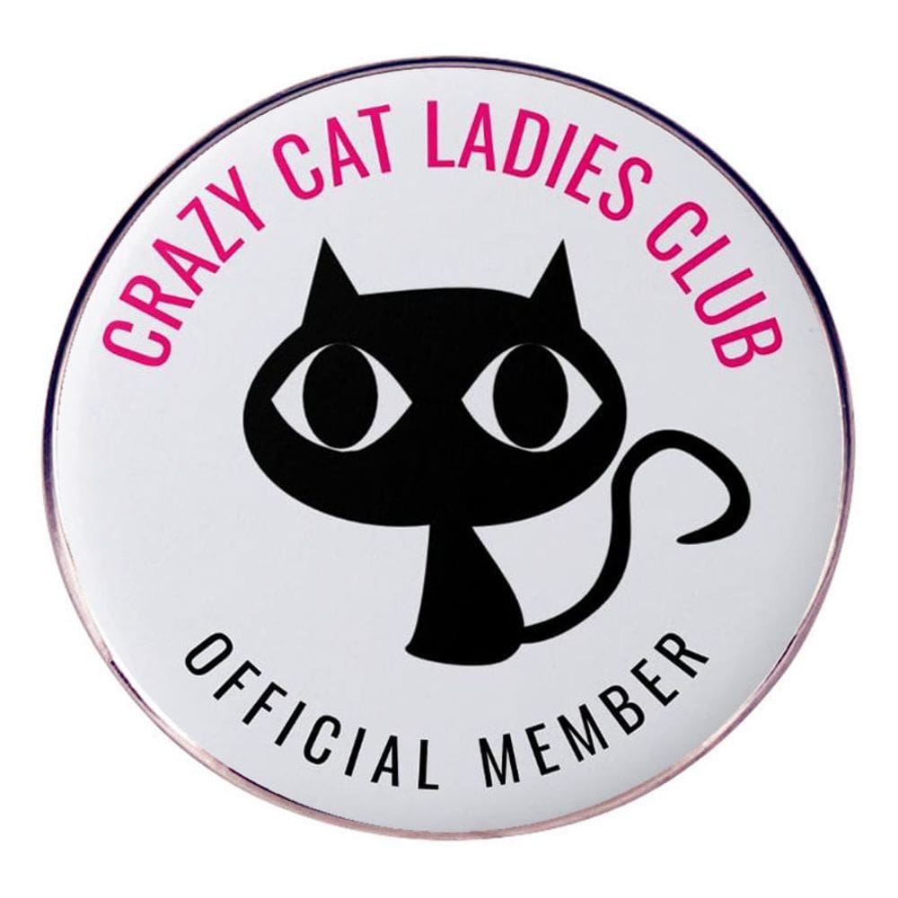Alfinetes de broche Crazy Cat Ladies Club Round Badge Cat Lover