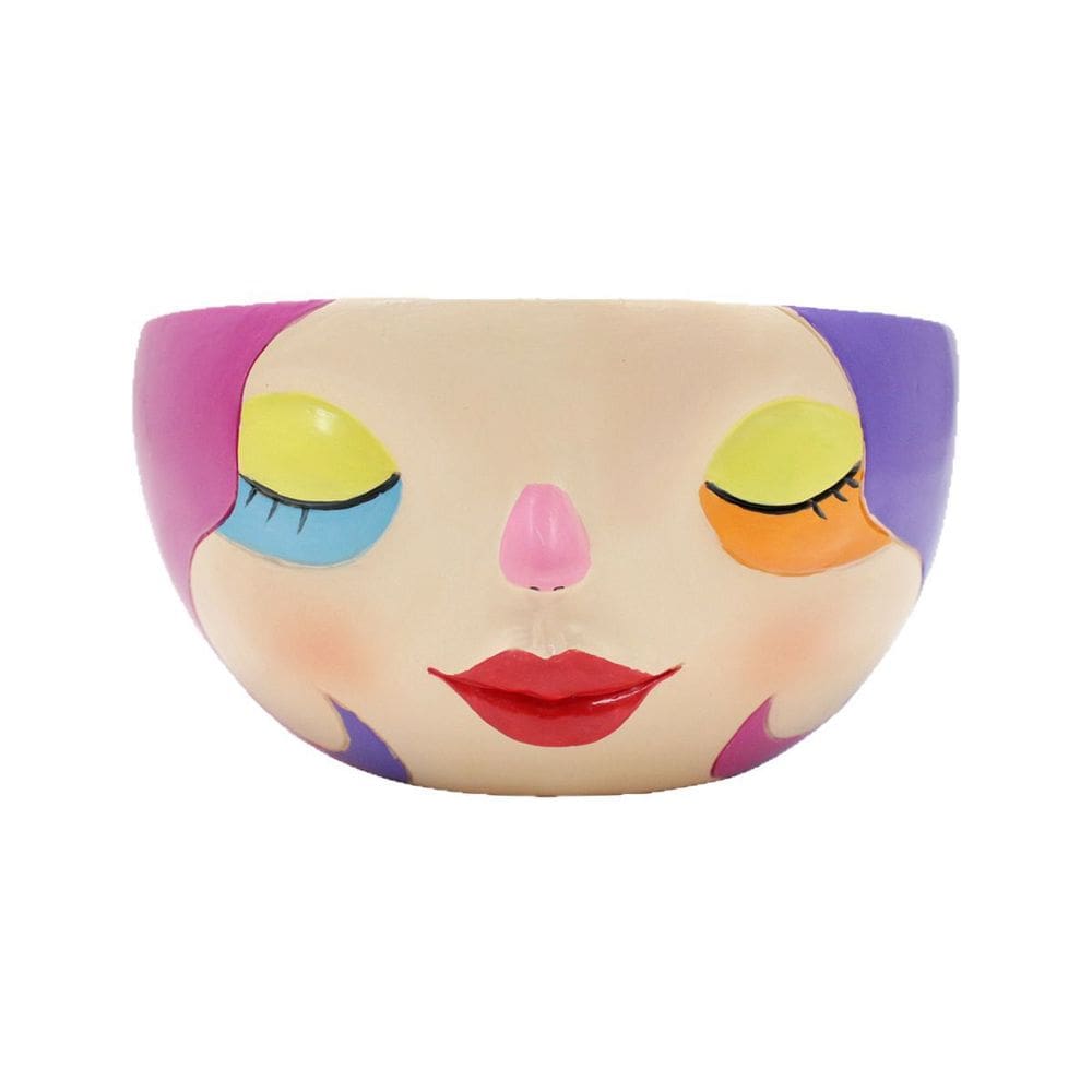 Vaso de flores Resina facial de dopamina colorida 400g 16x15x10cm