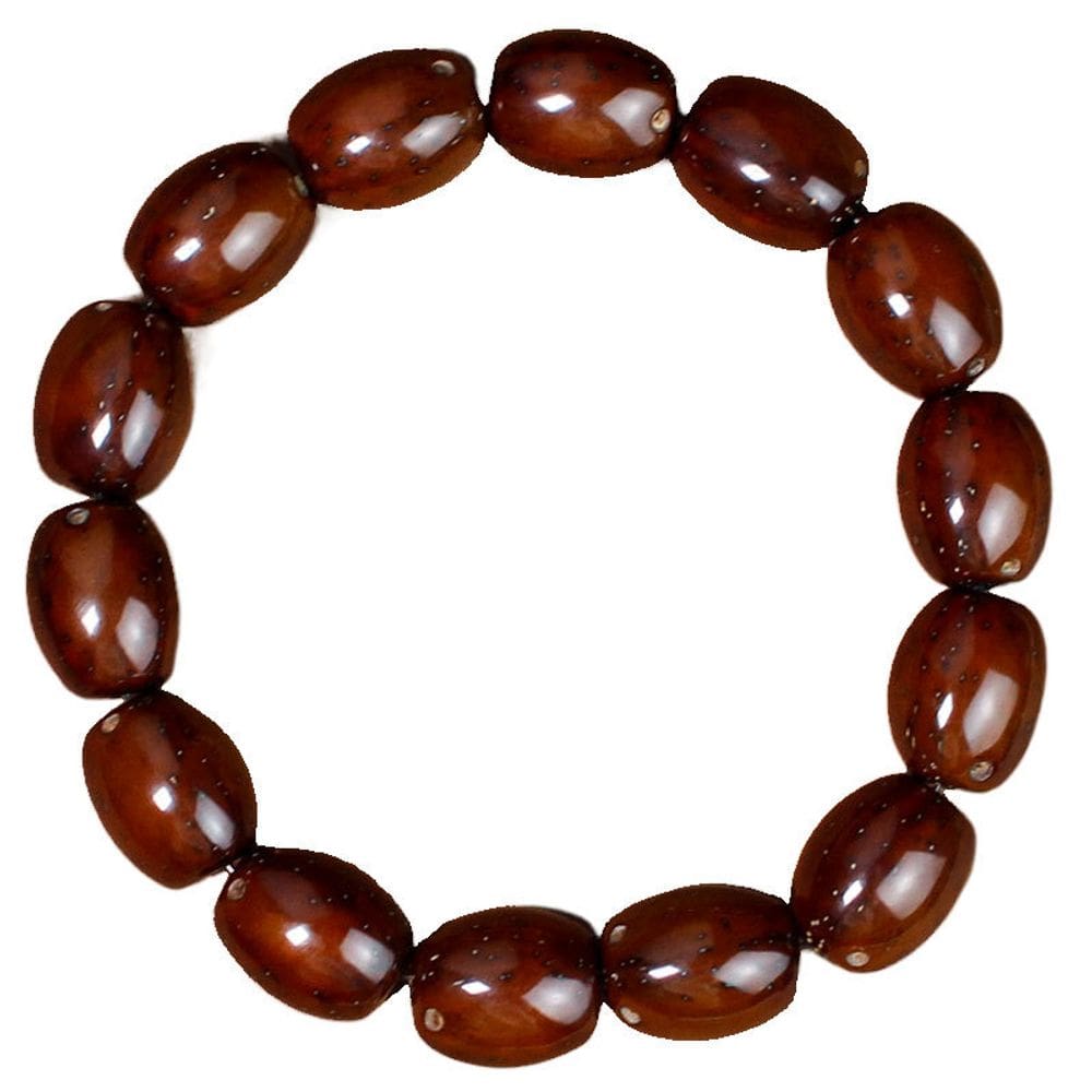 Pulseira Charoite Polished Oval Bead 11mm para homens e mulheres