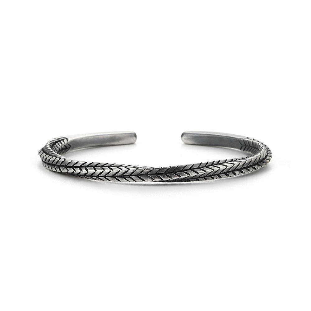 Pulseira 99 Silver Mobius Design para homens e mulheres