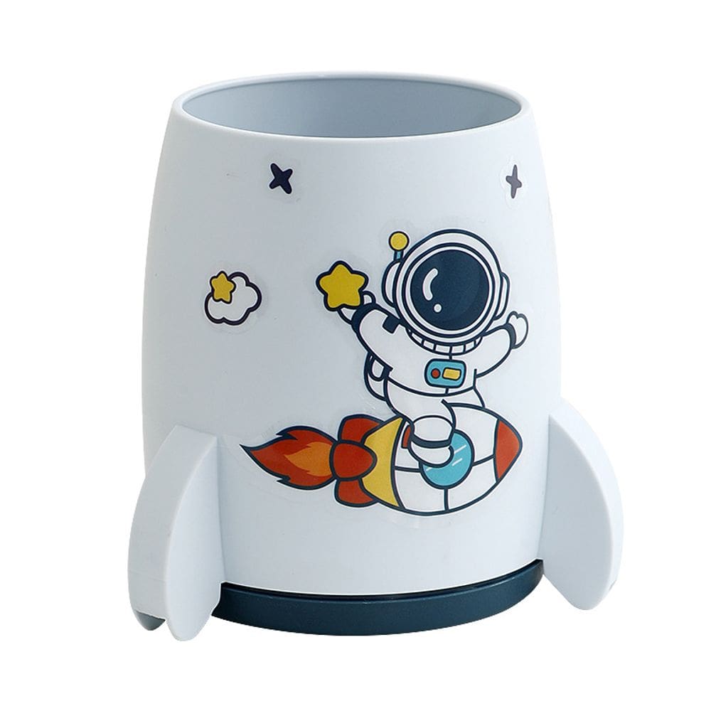 Porta-canetas Creative Rocket Cartoon Astronaut Design