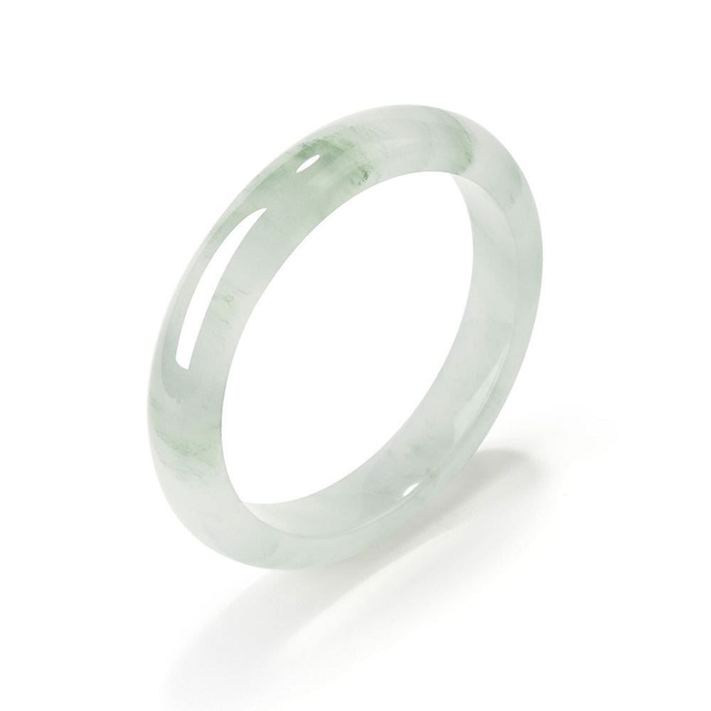 Pulseira de jade natural para mulheres, estilo chinês, polida