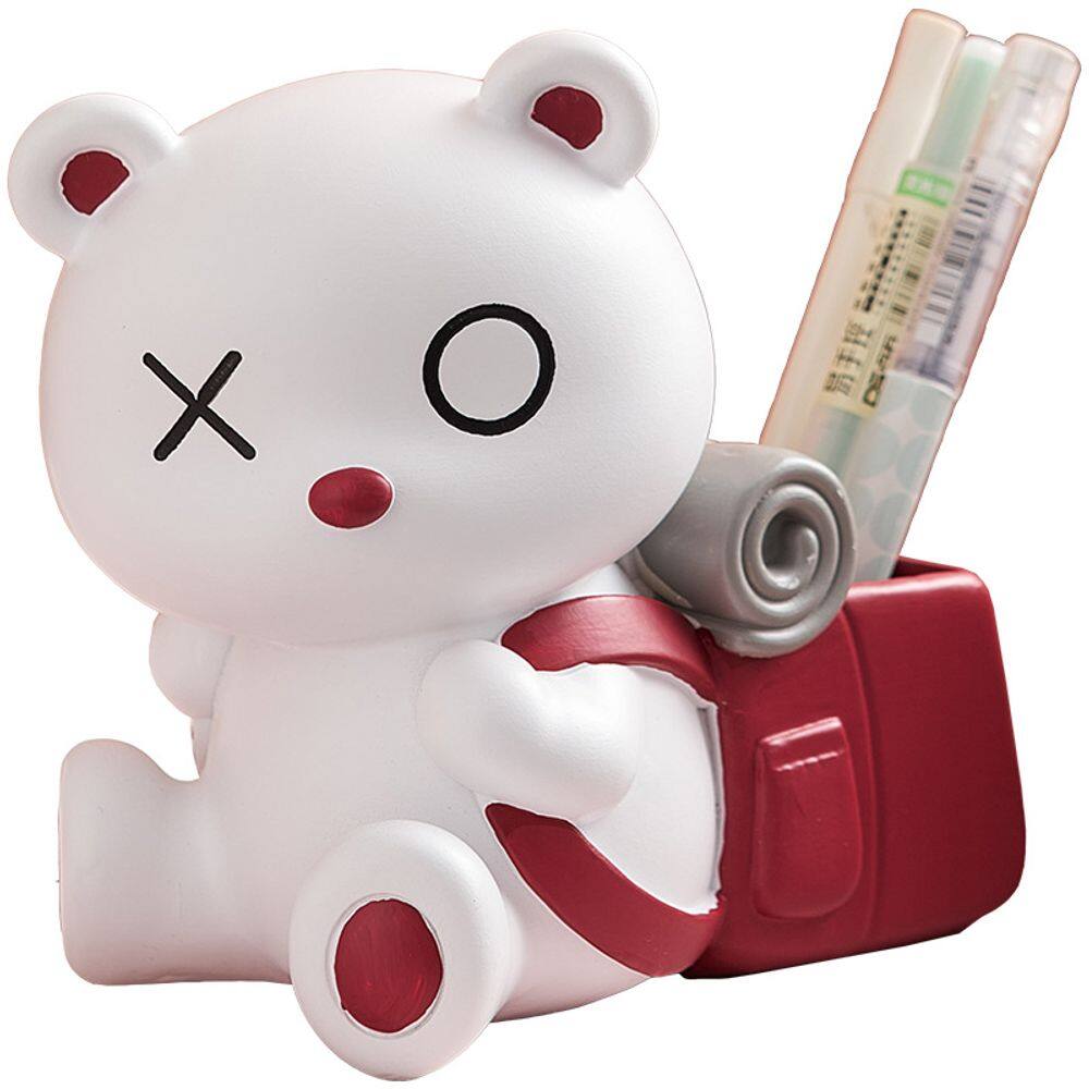 Mochila porta-canetas Creative Bear Resin 15x10x15cm 480g