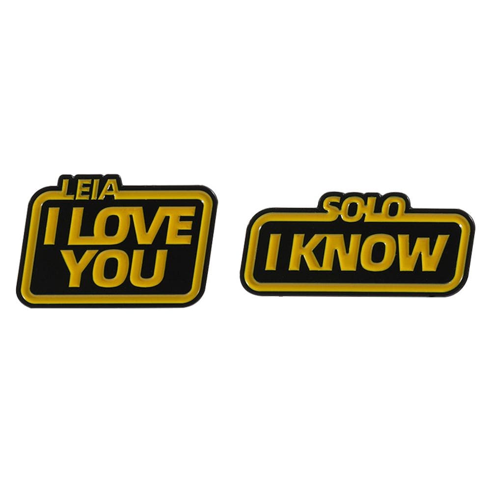 Brooch Pins Set Creative Quote I Love You and I Know