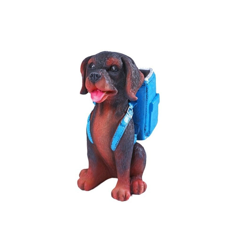 Porta-canetas Porta-lápis de resina Organizador de mesa Design para cães