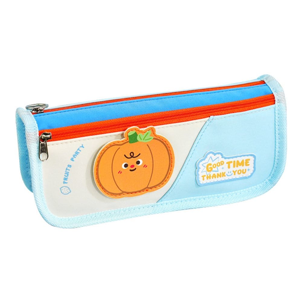 Estojo de lápis Cute Fruits em tecido composto com design bicolor