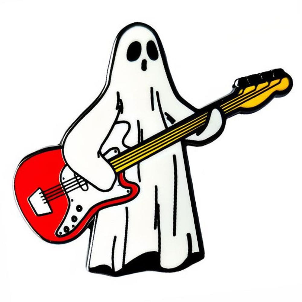 Brooch Pins Rock Ghost Cartoon Music Blusa esmaltada L