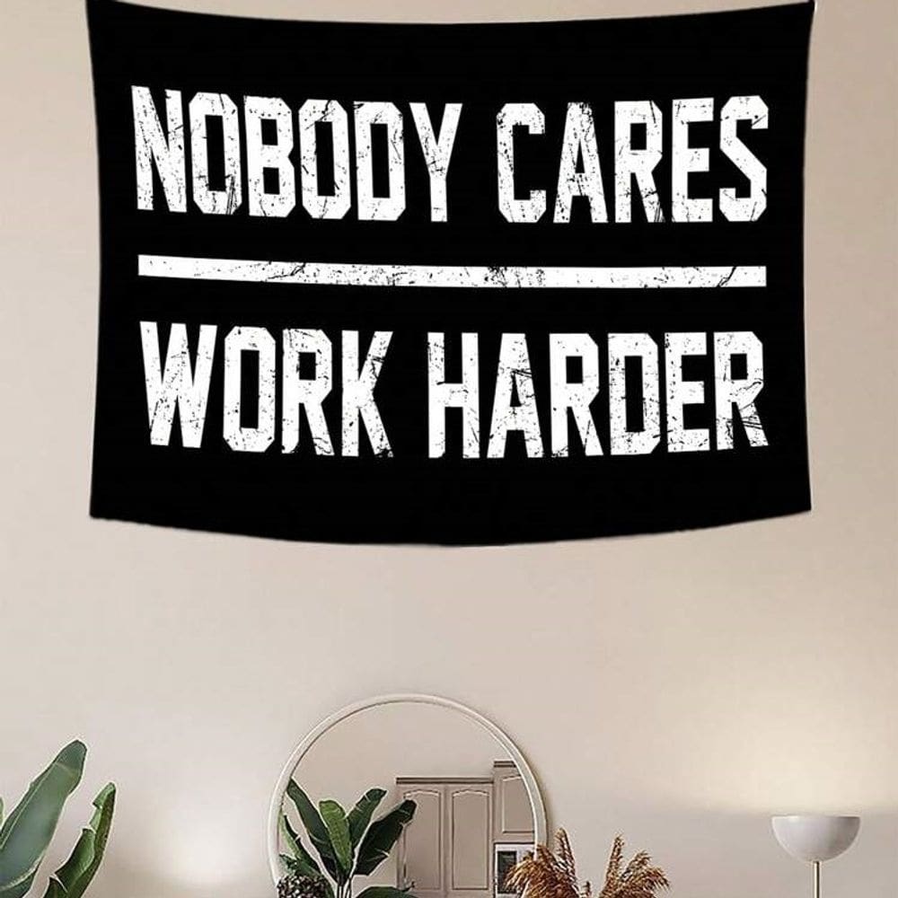 Tapeçaria para pendurar na parede, ninguém se importa, trabalhe mais 150 cm x 130 cm