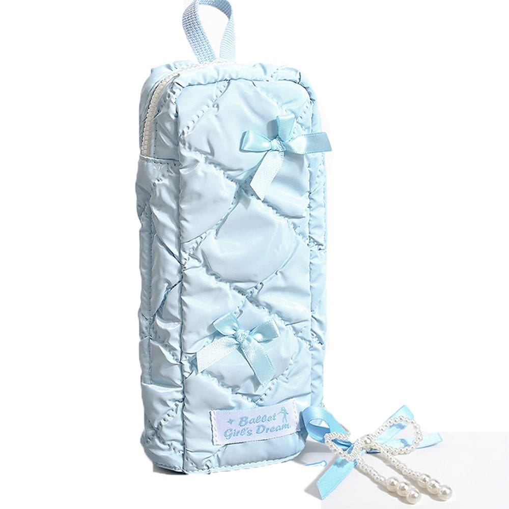 Estojo de lápis em tela de grande capacidade com tema de balé encantador