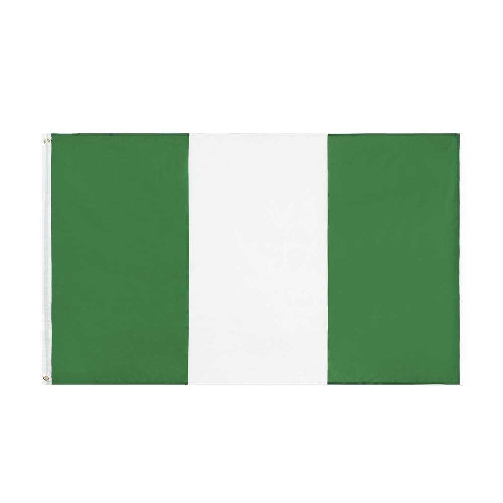 Bandeira de poliéster da Nigéria 90x150cm com verde e branco