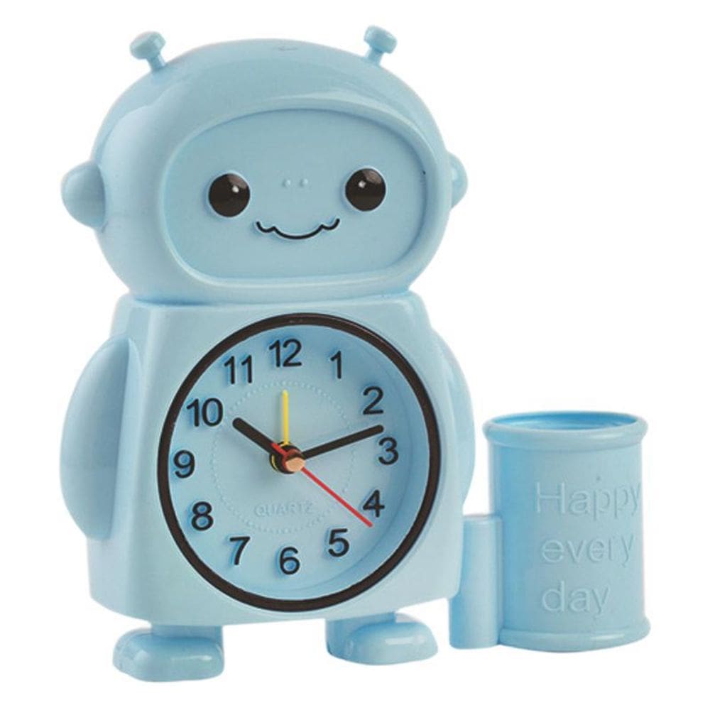 Despertador Cute AI Robot Relógio de mesa colorido de desenho animado