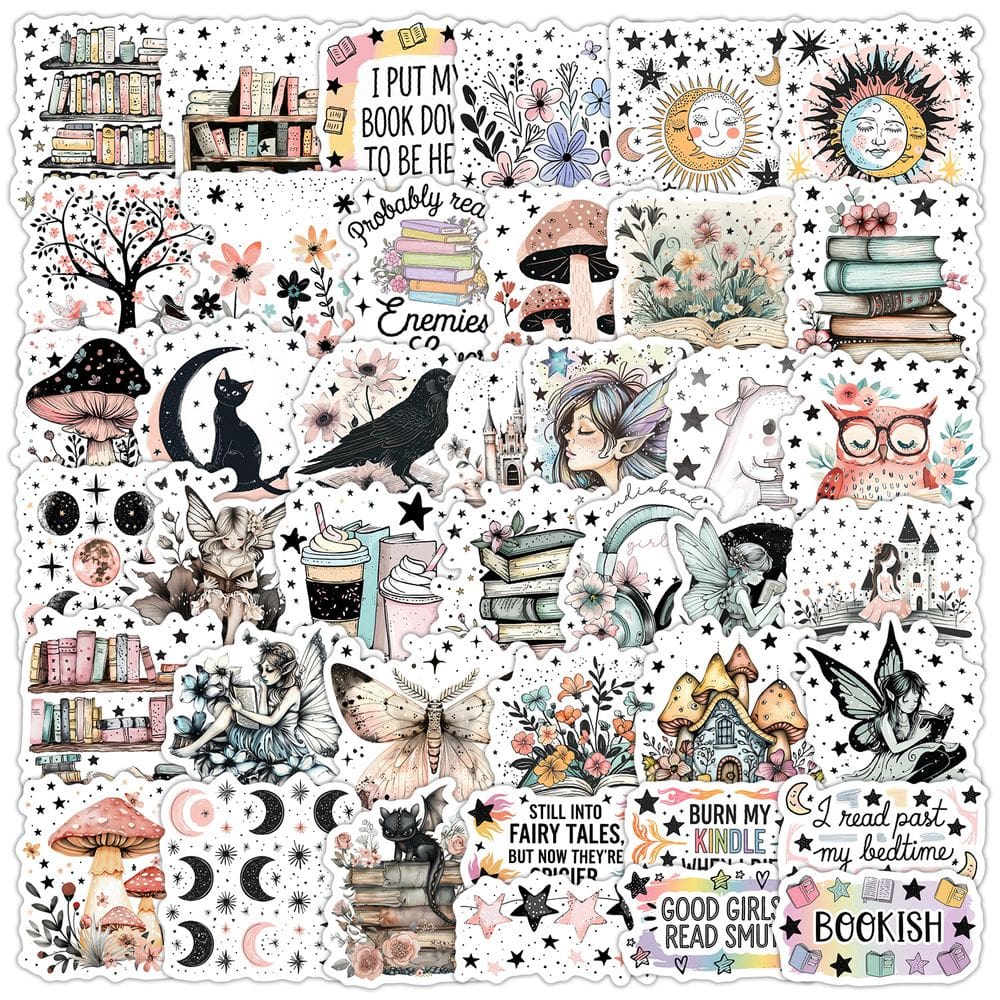 Pacote de adesivos Minimalist Speech Bubbles em preto e branco x23