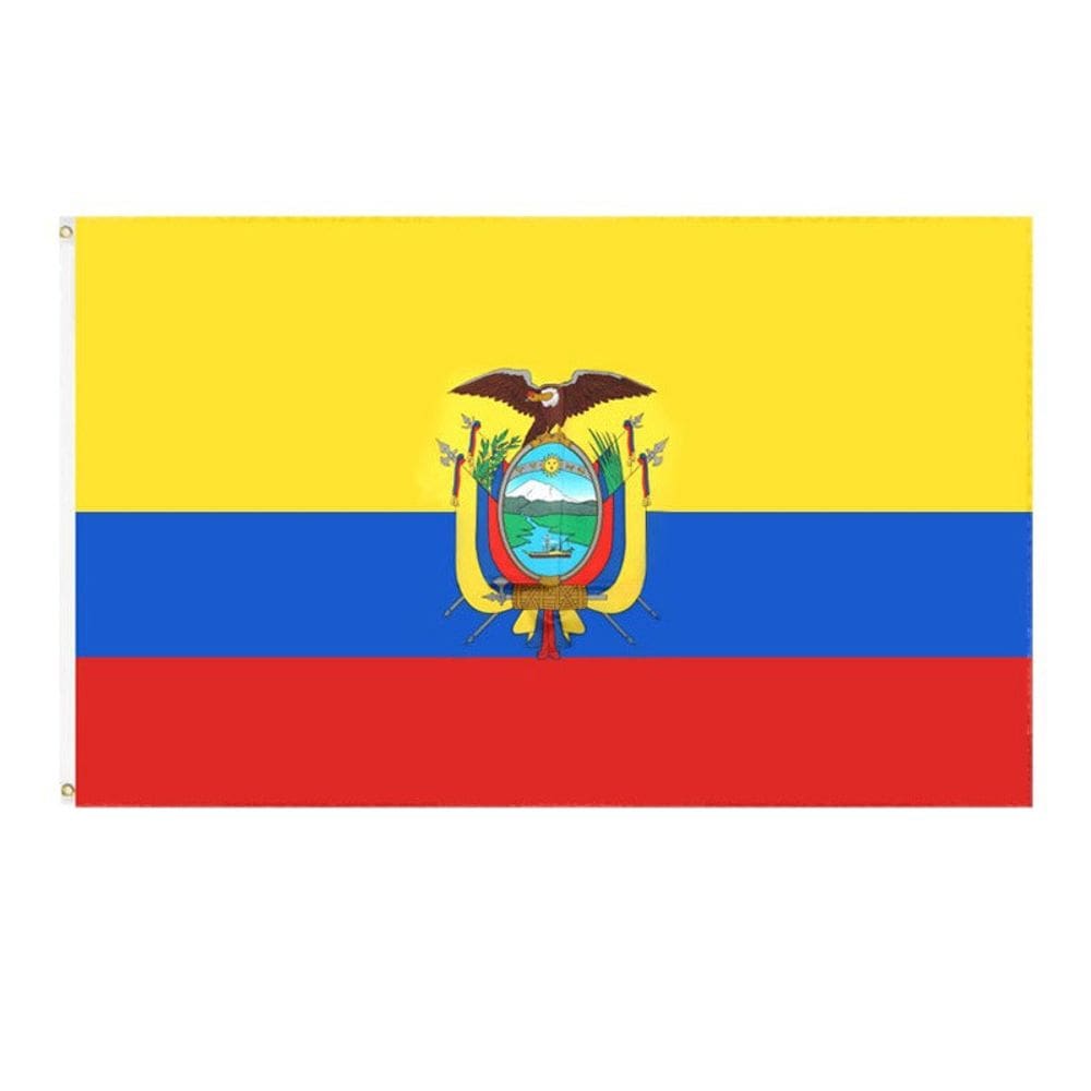 Bandeira Equador Premium Poliéster 150x90cm