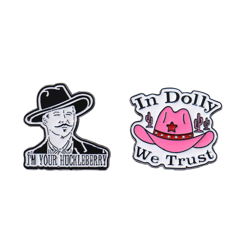 Conjunto de broches Western Cowboy Retro Alloy Enamel Lapel Pi