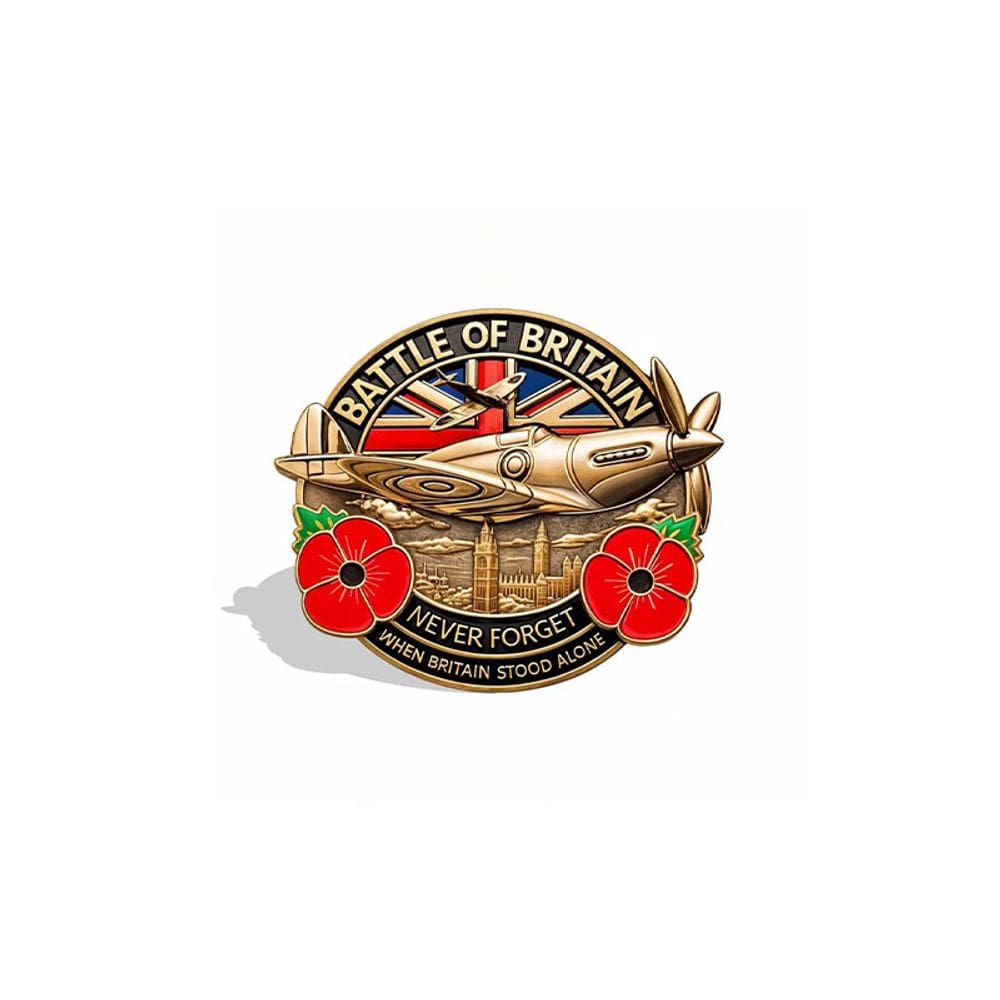 Broche Pin Comemorativo da Batalha da Grã-Bretanha Alloy Lapel Pi