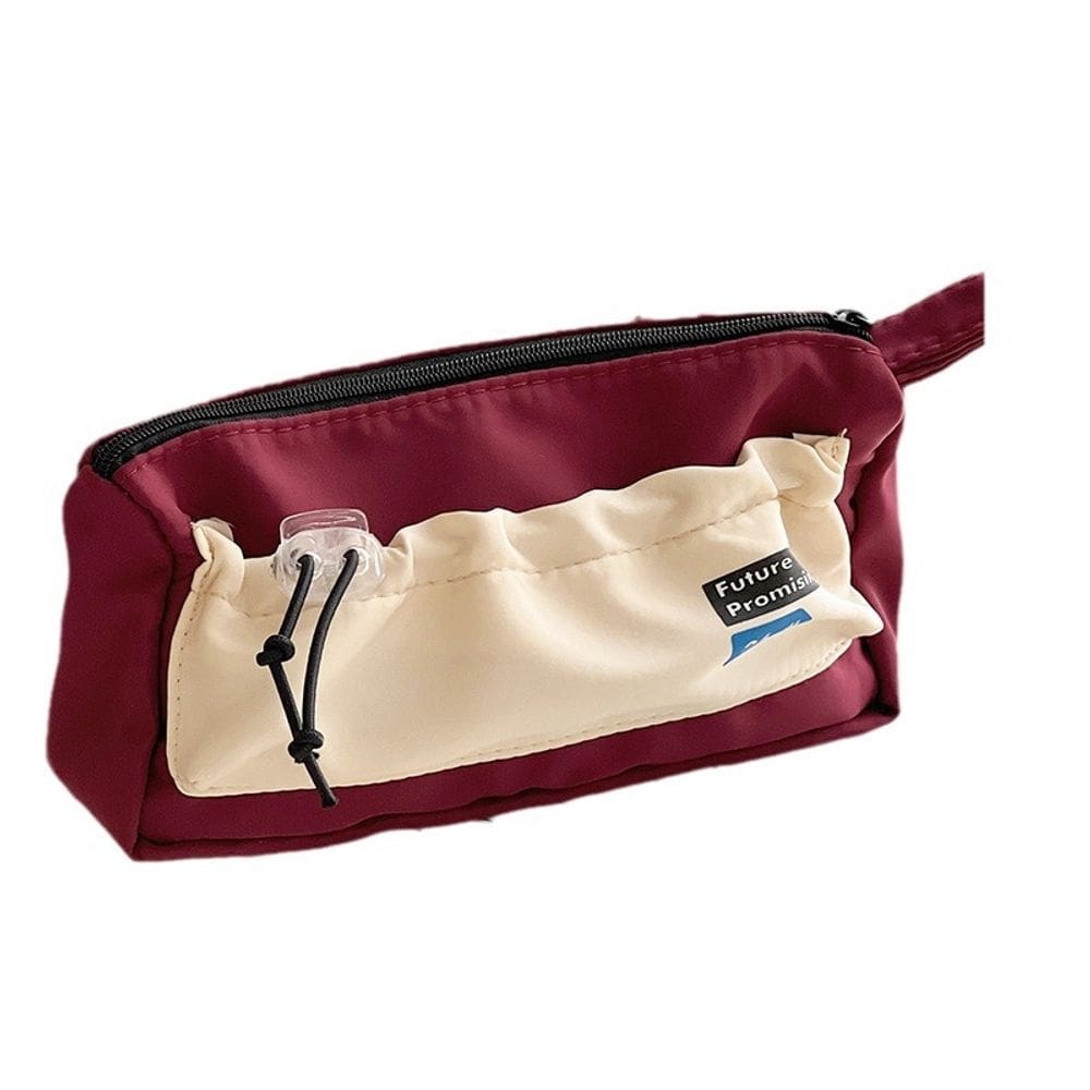 Estojo de lápis, tecido impermeável de estilo vintage, 20 cm x 5 cm x 9 cm