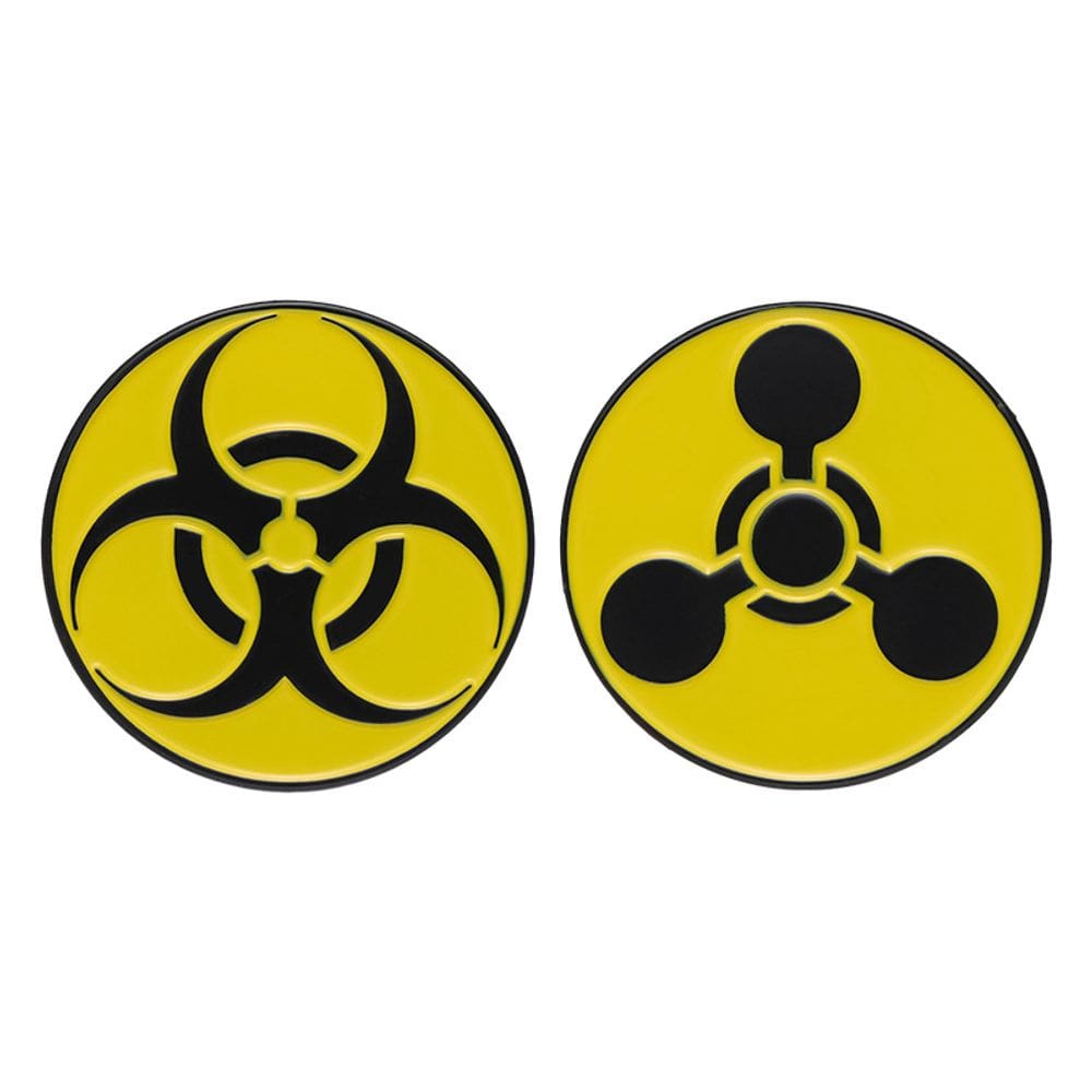 Conjunto de pinos de broche Creative Alloy Biohazard Radiation Design