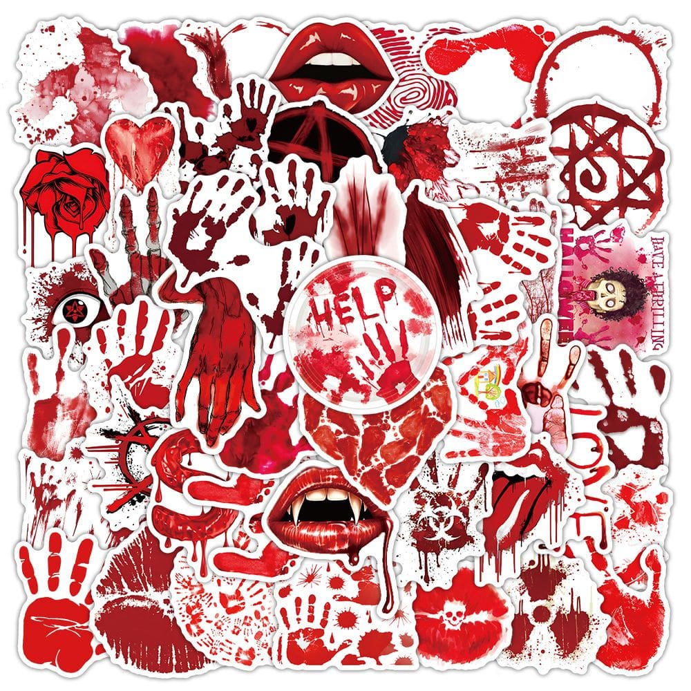 Conjunto de adesivos com tema de Halloween, 50 unidades de Pumpkin Ghost Bat Haunte