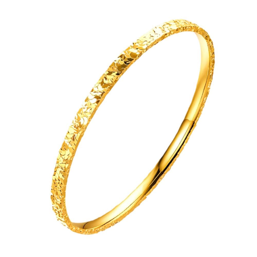 Pulseira Gold Placer Ice-Cut para mulheres, tamanho 60#, 11g
