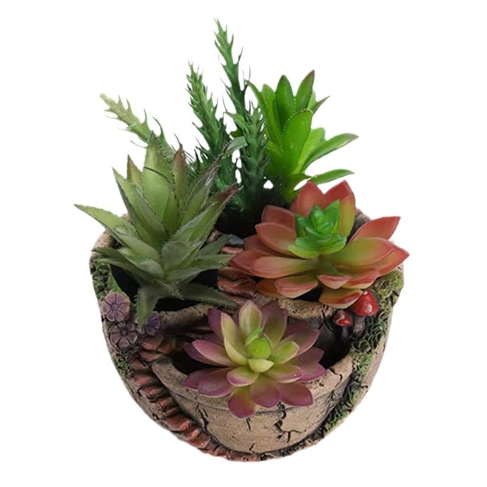 Vaso de flores Creative Cement em estilo rústico para jardim suculento