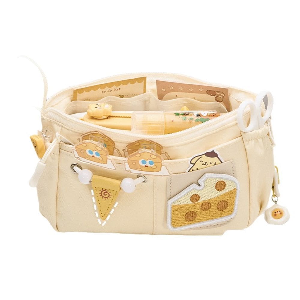 Estojo de lápis Cute Magic Sticker de grande capacidade multifuncional