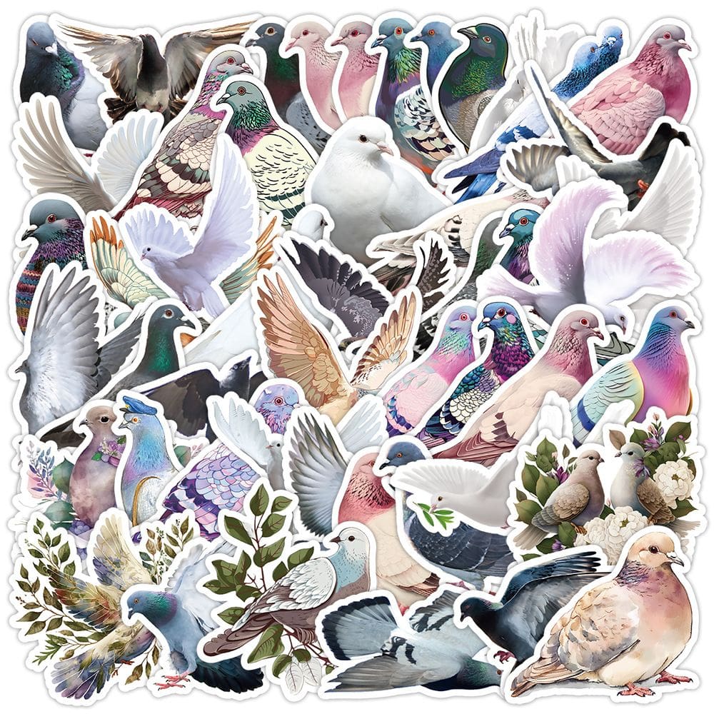 Pacote de adesivos Butterfly and Hummingbird, 100 unidades