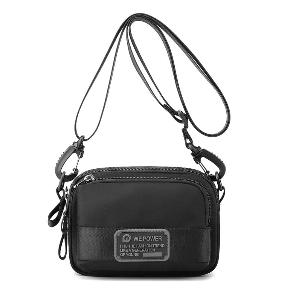 Bolsa Messenger de nylon impermeável para homens compacta 190g