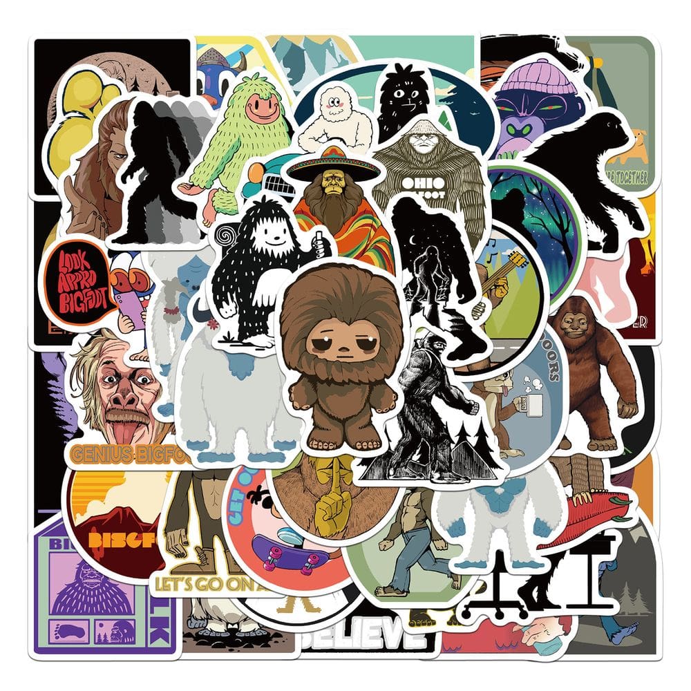 Pacote de adesivos Gorilla, 50 unidades, Funny Cartoon Monkey, à prova d`água