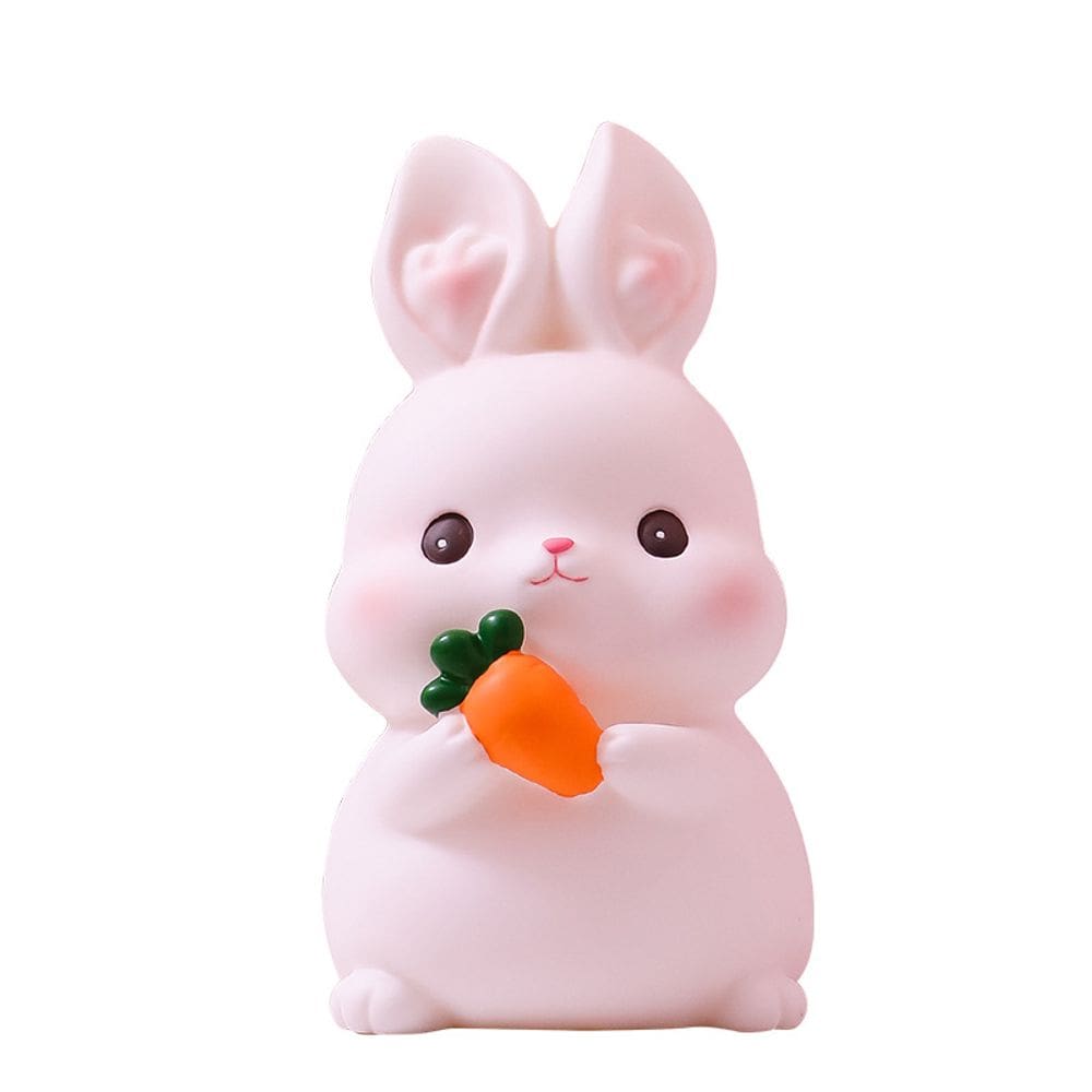 Porta-moedas de PVC Money Bank Soft Bunny anti-queda de 17 cm