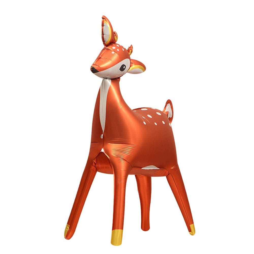 Balão Metalizado 4D Standing Reindeer 124x96cm para o Natal