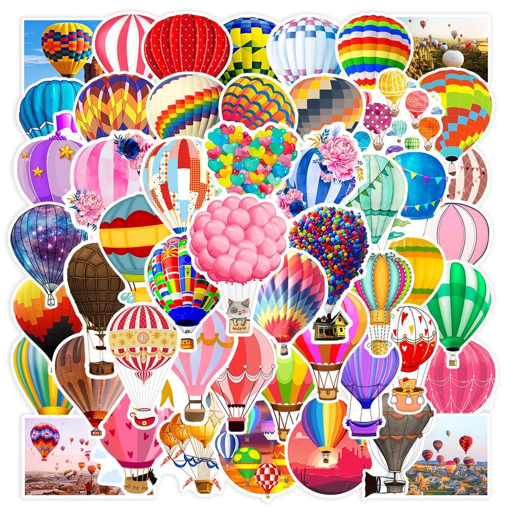Adesivos Creative Balloon Dog Rainbow Design 50 unidades