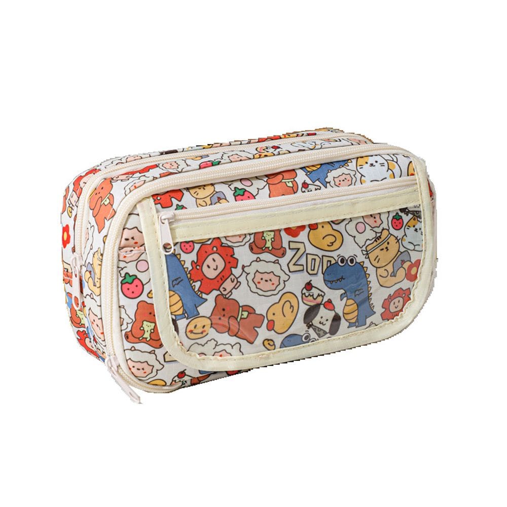 Estojo para lápis Oxford de grande capacidade à prova d`água de várias camadas