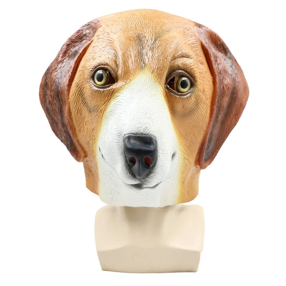 Máscara de cachorro de resina realista para cosplay de Halloween