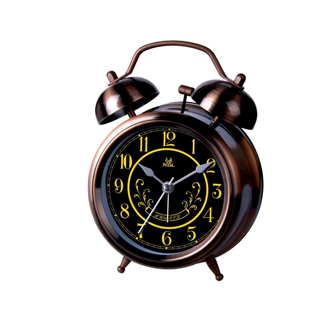 Despertador Retro Twin Bell Luminous Dial Metal 12,4 cm