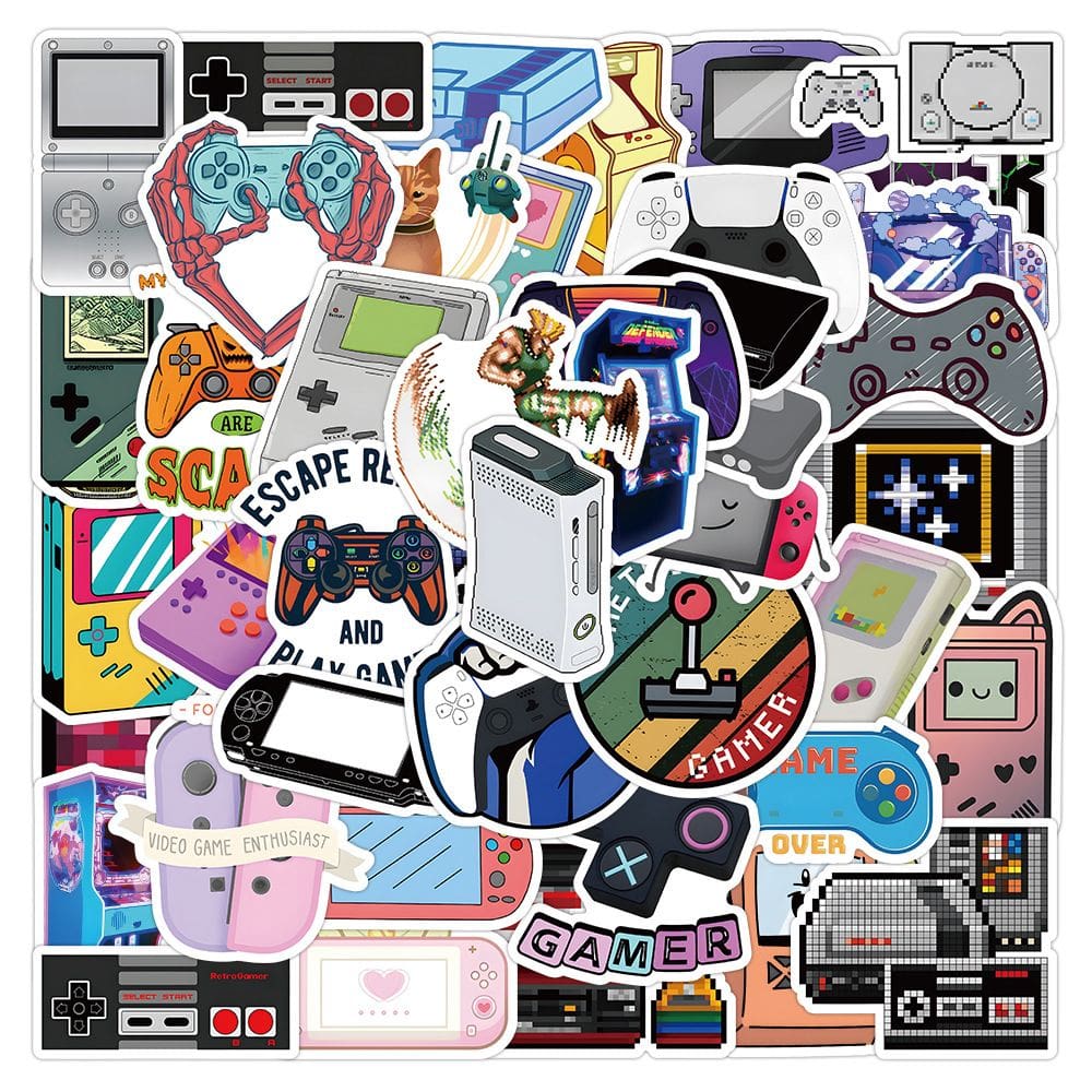 Pacote de adesivos Game Controller de 100 unidades para laptop, telefone, etc