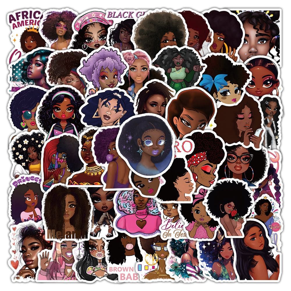 Pacote de adesivos Black Lives Matter, 100 peças de vinil impermeável