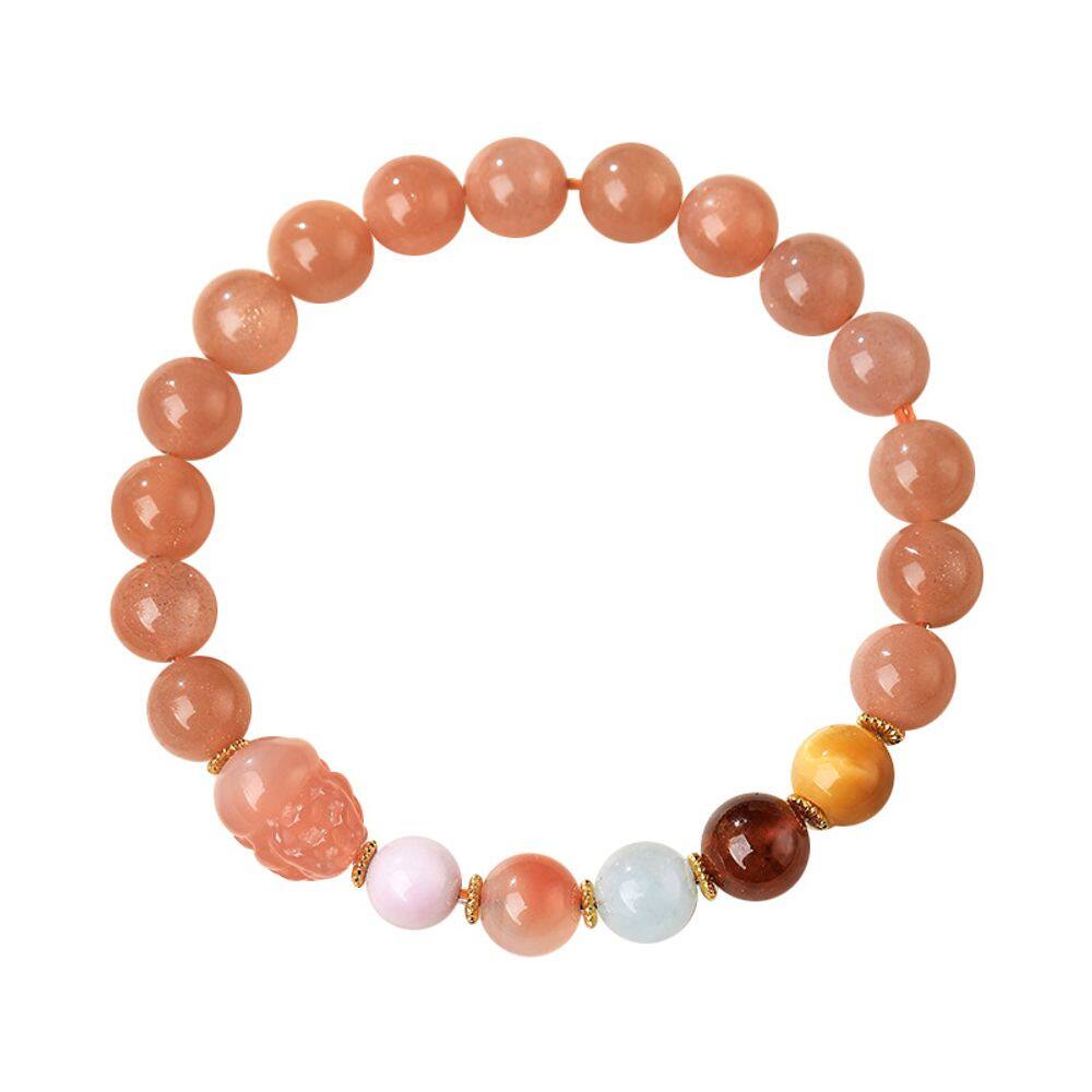 Pulseiras Sunstone para mulheres com Pixius e pedras preciosas mistas