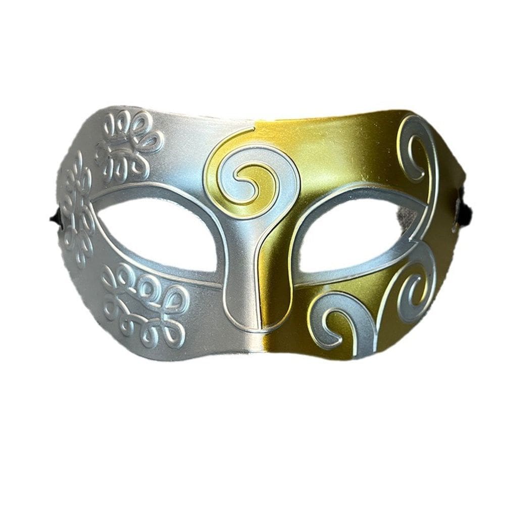 Máscara facial Prince Gentleman Silver & Gold Elegant Swirl