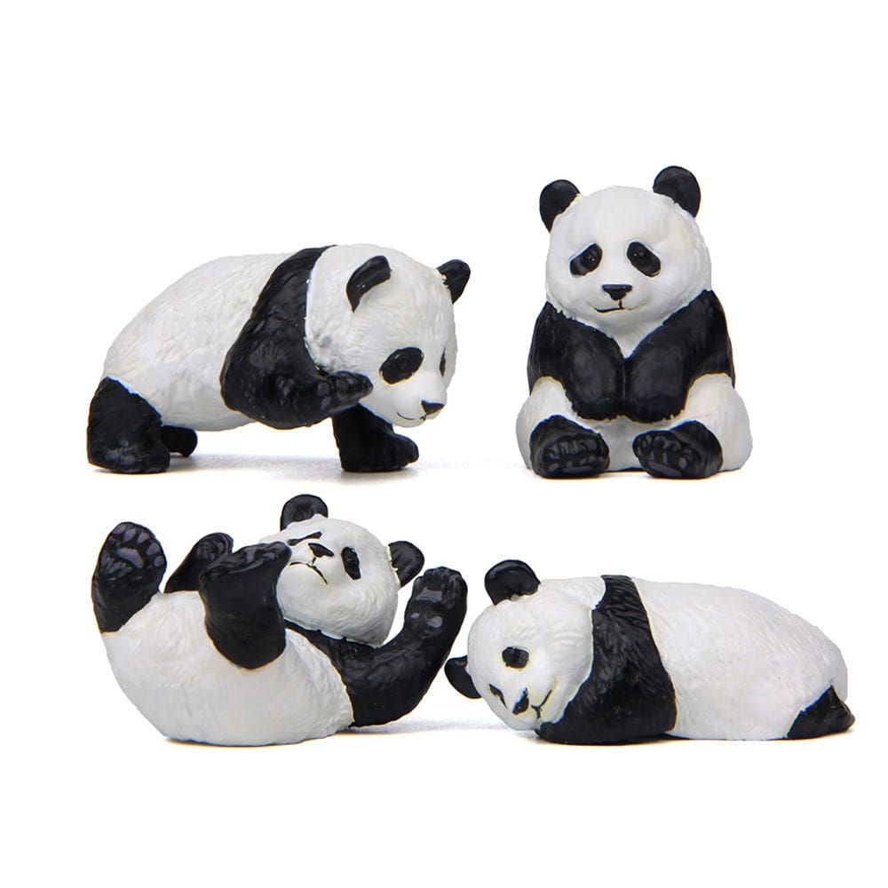 Conjunto de esculturas, estatuetas criativas de animais em resina, fofo panda