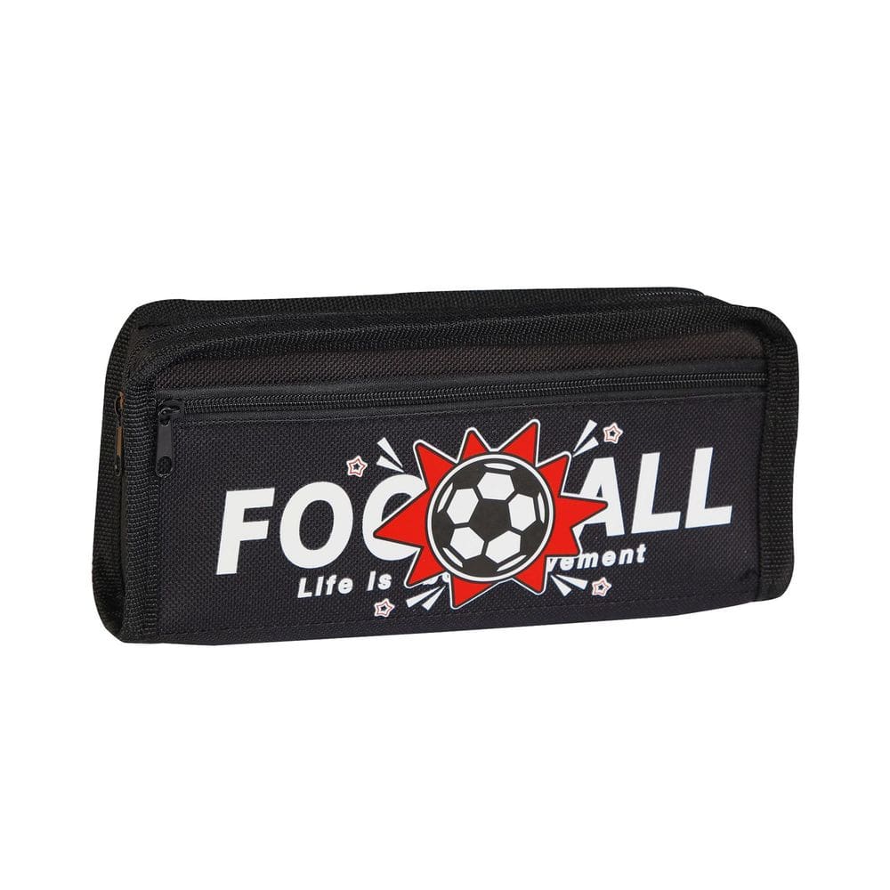 Estojo de lápis Football de grande capacidade em tecido Oxford