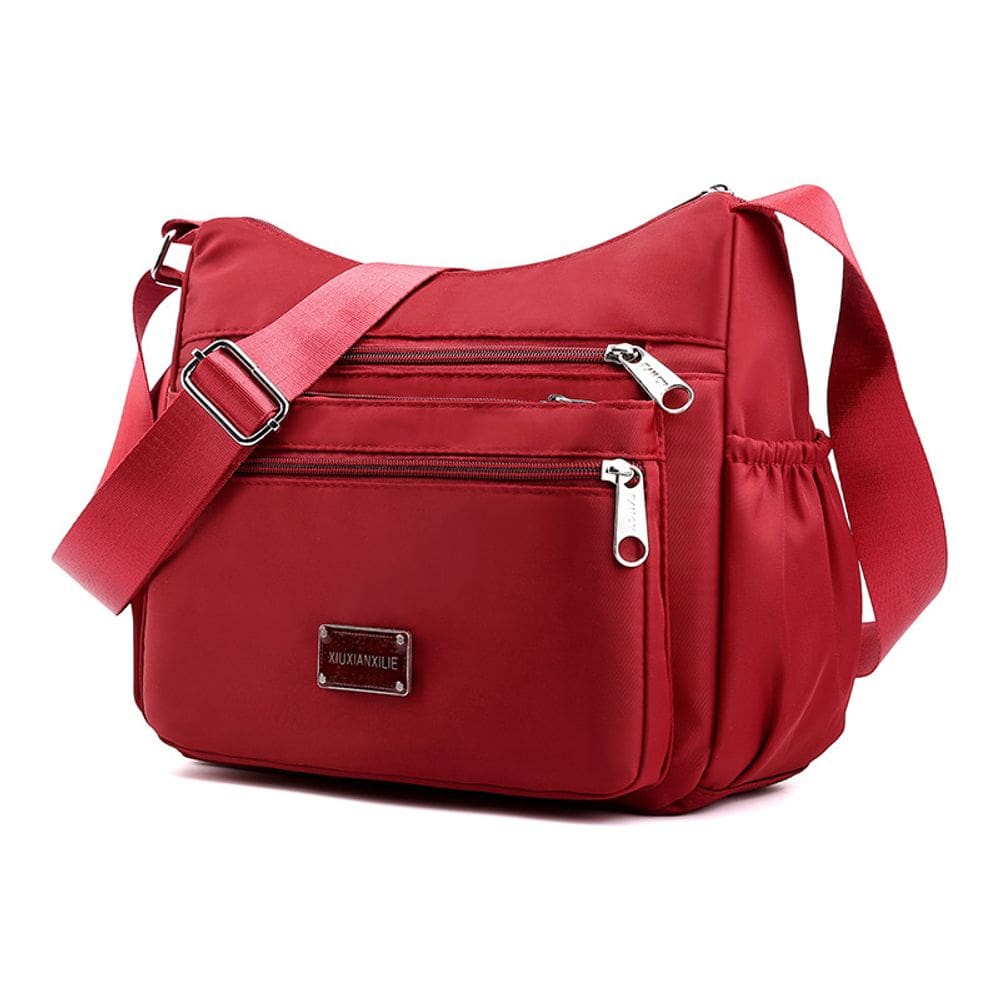 Bolsa mensageiro de nylon de grande capacidade para mulheres coreana 2024