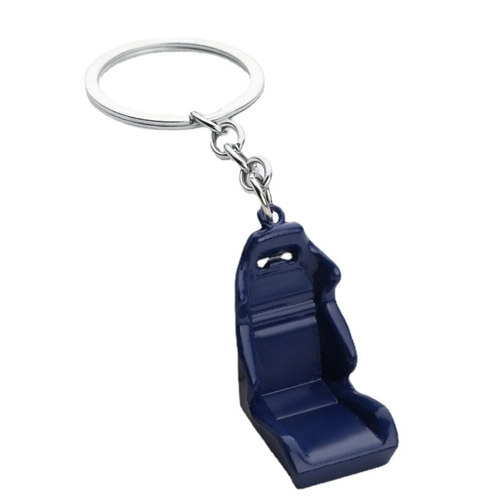 Chaveiro Racing Seat Blue Metal Car Chaveiro